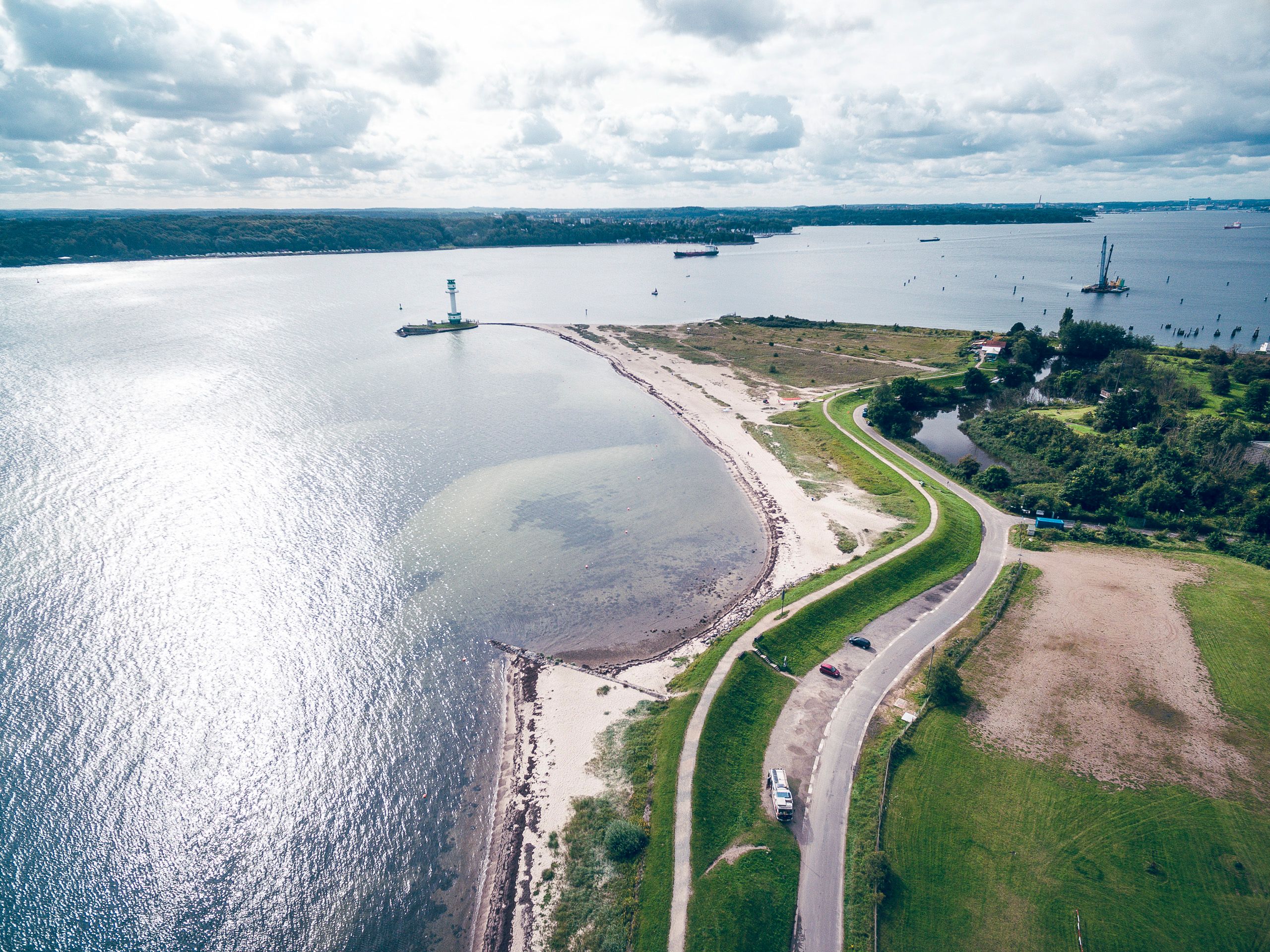 StrandOrt Kiel Luftbild