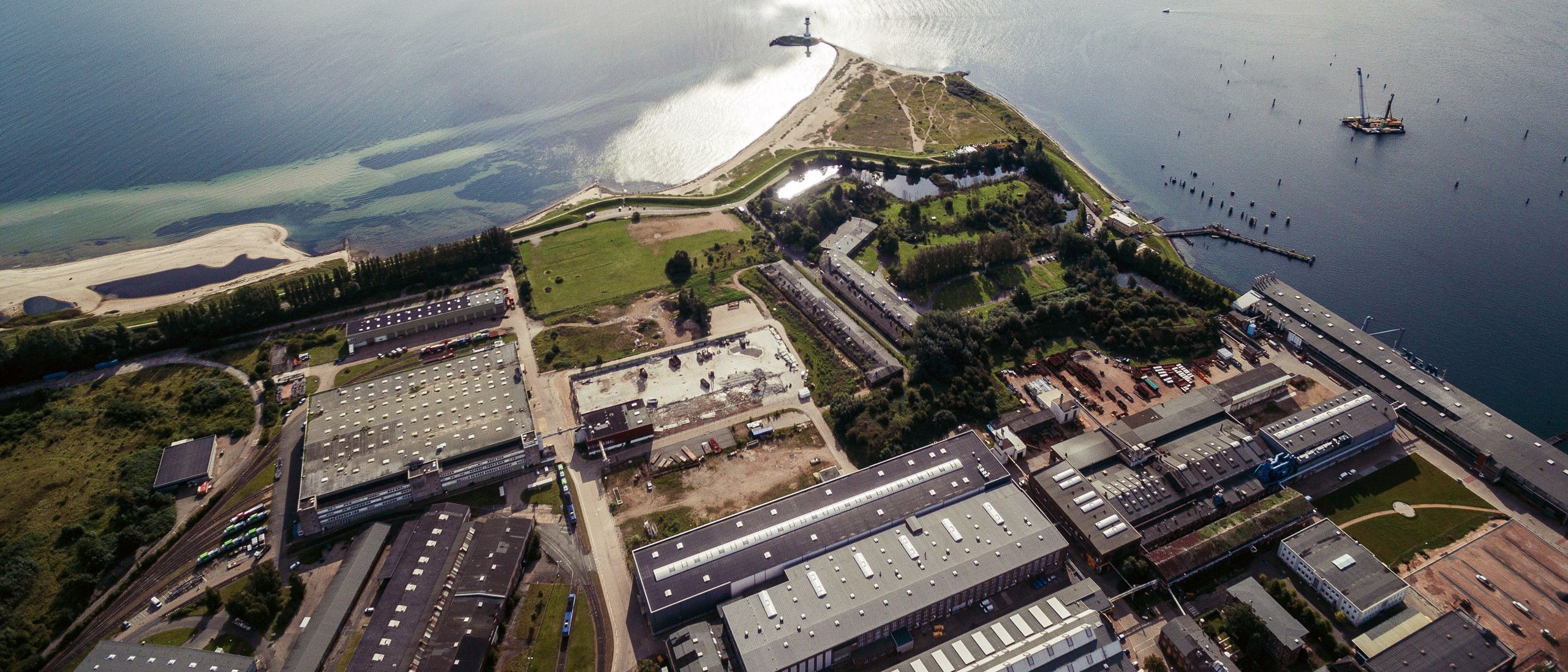 StrandOrt Kiel und Leuchtturm